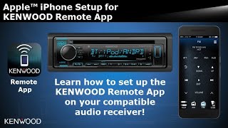 2018 KENWOOD Audio Receivers Apple™ iPhone Remote App Setup [upl. by Suhploda]