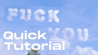 Crafting 3D Cloud Text in Blender Fast Tutorial [upl. by Ailisab]