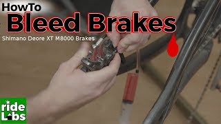 How to bleed m8000 brakes  Shimano Deore XT M8000 brakes [upl. by Oht]