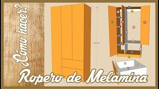 COMO HACER ROPERO DE MELAMINA [upl. by Rinee]