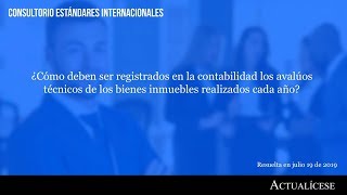 Registro contable de avalúos técnicos de bienes inmuebles [upl. by Asena]