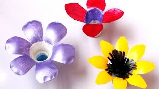 How To Make Pretty Plastic Bottle Flowers  DIY Crafts Tutorial  Guidecentral [upl. by Juxon]