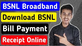 How to download BSNL Landline Bill Online  How to download BSNL Landline Bill from SelfCare [upl. by Airyk]