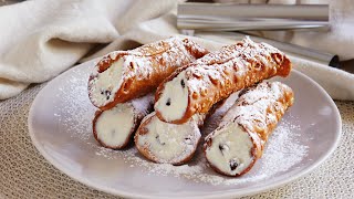 CANNOLI SICILIANO  Receta de la Nonna Nunziata  CUKit [upl. by Byran113]