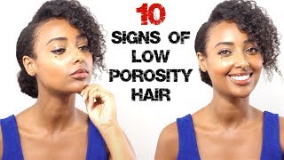 Top 10 Signs of Low Porosity Natural Hair [upl. by Aketal]