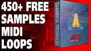 FREE 450 Samples MIDI and Loops For Producer and Beat Makers [upl. by Anirehtak517]