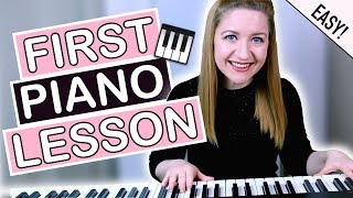 How To Play Piano  EASY First Piano Lesson [upl. by Pinter]