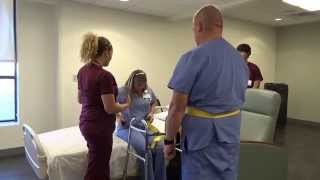 Physical Therapy Transfer Training  How To Transfer From Wheelchair To Bed [upl. by Leakcim]