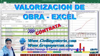 VALORIZACIÓN DE OBRA – PLANTILLA EXCEL  PRACTICO [upl. by Buskirk615]