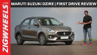 Maruti Suzuki Dzire 2017  First Drive Review  ZigWheelscom [upl. by Hettie]