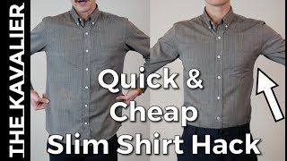 Slim Your Shirts Without Sewing or a Tailor  ZipSeam Review [upl. by Dacey585]