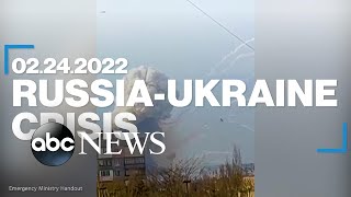 RussiaUkraine Crisis February 24 2022 [upl. by Terrej]