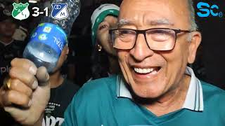 Deportivo Cali 31 Millonarios FC 🎙️ Reacciones de los hinchas y jugadores [upl. by Casandra]