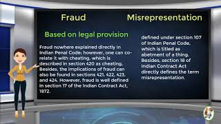 What is Difference Between Fraud amp Misrepresentation [upl. by Shamma15]