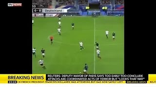 Paris Attack  Explosion Audible From Stade De France [upl. by Narayan]