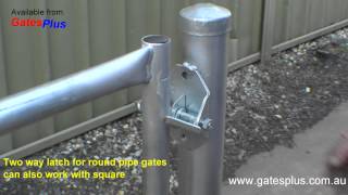 Gate Latch 2 way for round pipe and square [upl. by Sesiom702]