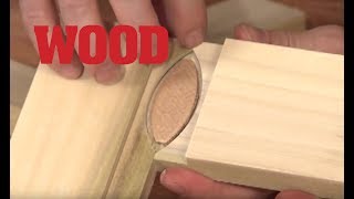 How To Make A Biscuit Joint  WOOD magazine [upl. by Ahsiym244]