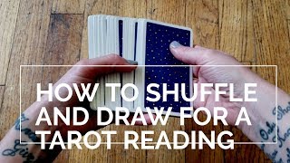 How to shuffle and draw for a Tarot Reading 7 minutes [upl. by Retsim]