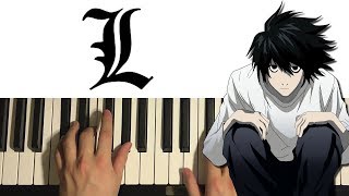 Death Note  Ls Theme Piano Tutorial Lesson [upl. by Sharman571]