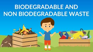 Biodegradable and NonBiodegradable waste  Waste Management  How to Recycle Waste [upl. by Akayas]