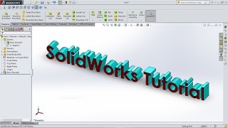 SolidWorks Tutorial 3D Text [upl. by Odlabso]