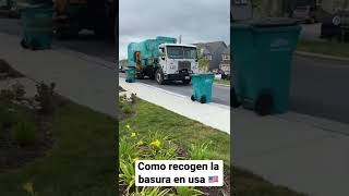 Como recogen la basura en Estados Unidos 🇺🇸 🗑 ♻️ [upl. by Eisen]