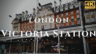 London Victoria Station Walk Through England 4K [upl. by Atiuqrehs]