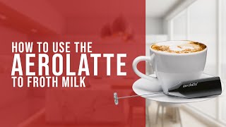 How To Use the AeroLatte To Froth Milk [upl. by Hcib]