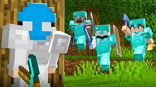 Can I Survive 3 HUNTERS in Minecraft [upl. by Eioj]