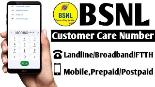 Bsnl Customer Care Number  Landline  Broadband  FTTH  AirFiber  Mobile  Prepaid  Postpaid [upl. by Midis174]