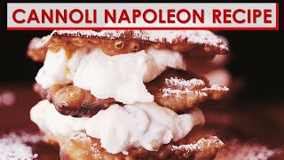 Cannoli Napoleon Recipe [upl. by Katharina]