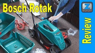 Bosch Rotak 34R Lawn Mower Review [upl. by Eldwin]