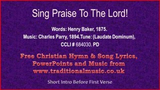 Sing Praise To The LordLaudate Dominum  Hymn Lyrics amp Music [upl. by Baum586]