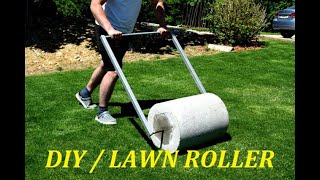 DIY  How To Make A GardenLawn Roller [upl. by Ahsienyt]