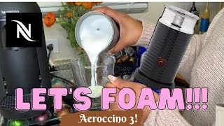 How To Foam Milk With Aeroccino 3 Make Coffee With Foam Tips amp Tricks  Easy Foamed Latte Recipe [upl. by Lhadnek]