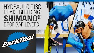 How to Bleed Hydraulic Brakes  Shimano® Drop Bar Levers [upl. by Peyter]