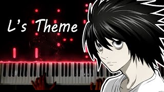 Ls Theme  Death Note OST Piano Cover [upl. by Ahsrat]