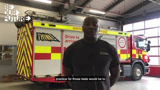 Firefighter explains the bleep test [upl. by Elik]