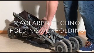 How to Fold  Unfold the Maclaren Techno [upl. by Sidonia]