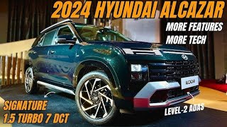 New Hyuandai ALCAZAR 2024 New Model Review [upl. by Nidroj]