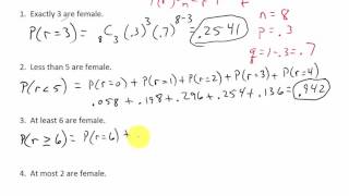 Binomial Distribution Probability [upl. by Abehs]