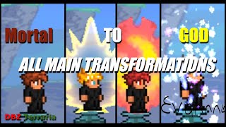 DBZ Terraria ALL TRAITLESS Transformations [upl. by Calvo292]