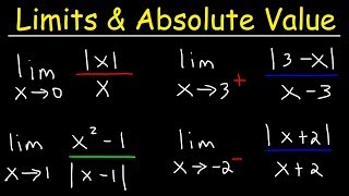 Limits and Absolute Value [upl. by Yllen]